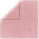 Scrapbookingpapier Double Dot, babyrosa, 30,5x30,5cm, 190g