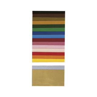 Wachsfolie, 10 x 5 cm, 18 Farben