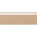 Wachs-Perlstreifen, 2mm 20cm, roségold, 11 Stück