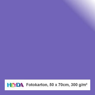 Fotokarton, 50x70cm, 300g, dunkelviolett, 10 Bogen