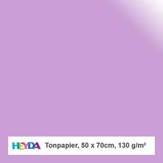 Tonpapier, 50x70cm, 130g, hellviolett, 10 Bogen