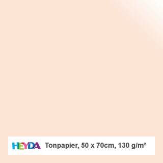 Tonpapier, 50x70cm, 130g, hautfarbe, 10 Bogen