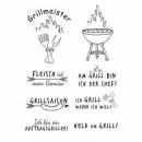 Clear Stamps, Grillmeister, 8 - teilig