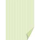 Bastelkarton Happy Papers Streifen, A4, 200g, hellgrün, 20 Stück
