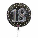 Folienballon "18" Sparkling Birthday Multi...