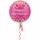 Folienballon "Happy Birthday" Punkte Standard Rund, 43 cm