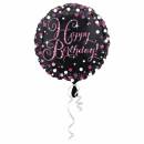 Folienballon Happy Birthday Pink Celebration Standard...