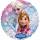 Folienballon Frozen Elsa und Anna Standard Rund Holografisch, 43 cm
