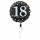 Folienballon "18 happy birthday" Sparkling Standard Rund, 43 cm