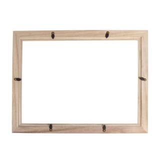 Holz-Rahmen mit Acrylglas, 35 x 26 x 0,7 cm, mit doppelt-Acrylscheibe