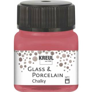 Glasmalfarbe-Porzellanfarbe, Chalky Cozy Red 20 ml