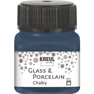 Glasmalfarbe-Porzellanfarbe, Chalky Navy Blue 20 ml