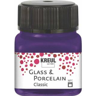 Glasmalfarbe-Porzellanfarbe, Classic Violett 20 ml
