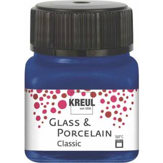 Glasmalfarbe-Porzellanfarbe, Classic Royalblau 20 ml