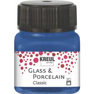 Glasmalfarbe-Porzellanfarbe, Classic Kobaltblau 20 ml
