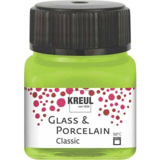 Glasmalfarbe-Porzellanfarbe, Classic Maigrün 20 ml