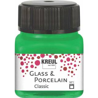 Glasmalfarbe-Porzellanfarbe, Classic Grün 20 ml