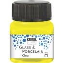 Glasmalfarbe-Porzellanfarbe, Clear Gelb 20 ml