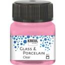 Glasmalfarbe-Porzellanfarbe, Clear Rosa 20 ml