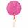 Folienballon Faux Sparkle Hot Pink Standard, 43 cm