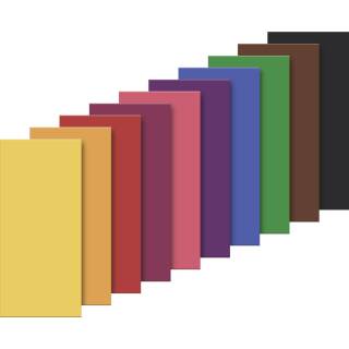 Wachsplatten, 10 Farben, Basic, 17,5 x 8 cm