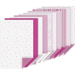 Motivkarton Block A4, Pink, 20 Blatt