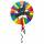 Folienballon "Juhu Bestanden" Standard Rund, 43 cm