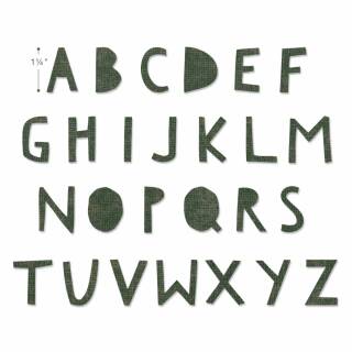 Sizzix Bigz XL Alphabet, Cutout Upper