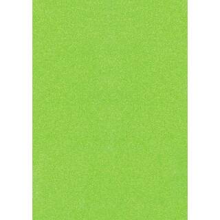 Glitterkarton grün neon, A4, 200g