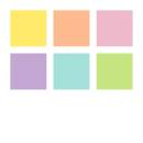 Textmarker-Set triplus pastel, 6 Farben