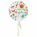 Folienballon "Merry Christmas" Standard Rund,...