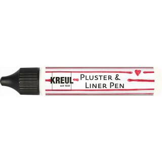 Kreul Pluster & Liner Pen White Cotton 29 ml