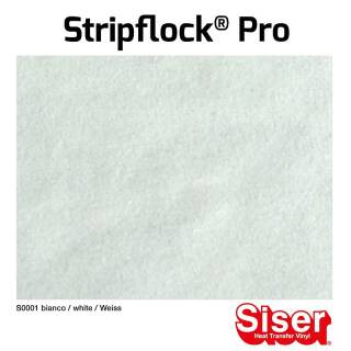 Flockfolie Weiß, Siser Stripflock Pro, 21 cm x 30 cm