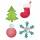 Sizzix Bigz, Christmas Tree, Ornament, Snowflake & Stocking, Weihnachtsmotive