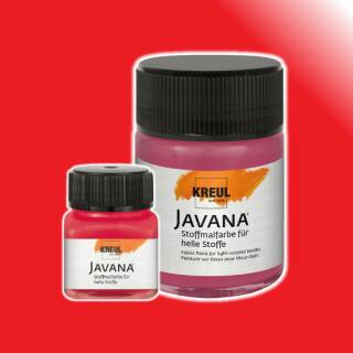 Stoffmalfarbe "Rot", 20 ml, Javana, für helle Stoffe