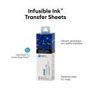 Cricut Infusible Ink Transferbogen, Blue Paint Splash, Farbspritzer Blau, 2 Bögen 11,4 x 30,5 cm