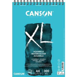 Canson XL Aquarell-Spiralblock, DIN A4, 30 Blatt, 300 g/m²
