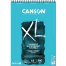Canson XL Aquarell-Spiralblock, DIN A3, 30 Blatt, 300...