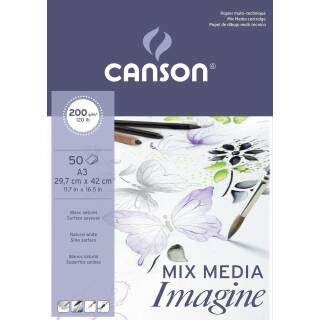 Canson Imagine Mix Media-Block, DIN A3, 50 Blatt, 200 g/m²