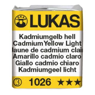 Aquarellfarbe Kadmiumgelb hell [1026], Lukas Aquarell 1862