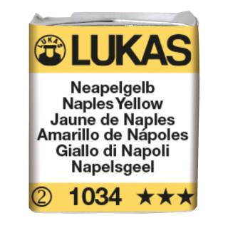 Aquarellfarbe Neapelgelb [1034], Lukas Aquarell 1862