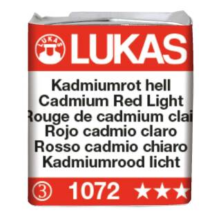 Aquarellfarbe Kadmiumrot hell [1072], Lukas Aquarell 1862