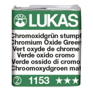 Aquarellfarbe Chromoxidgrün stumpf [1153], Lukas Aquarell 1862