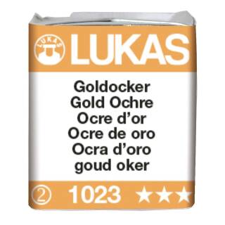 Aquarellfarbe Goldocker [1023], Lukas Aquarell 1862