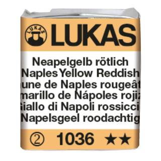 Aquarellfarbe Neapelgelb rötlich [1036], Lukas Aquarell 1862