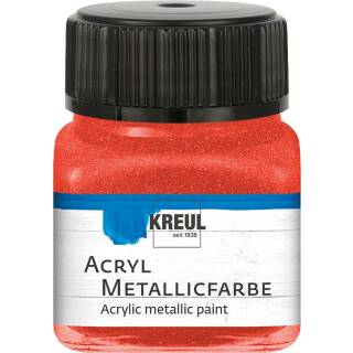 Acryl-Metallicfarbe Rot, 20 ml