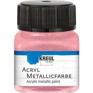 Acryl-Metallicfarbe Rosa, 20 ml