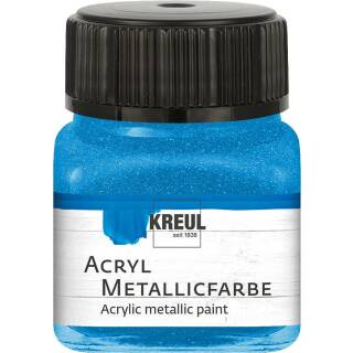Acryl-Metallicfarbe Blau, 20 ml