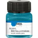 Acryl-Metallicfarbe Petrol, 20 ml