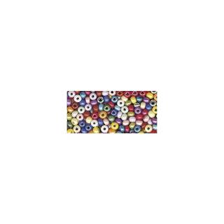 Rocailles opak, perlmutt farbig sortiert, 2,6 mm